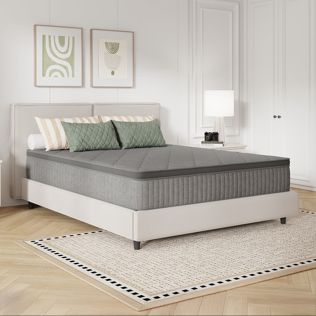 SweetNight 6\u002F8\u002F10\u002F12\u002F14 inch Memory Foam Hybrid Mattress With Pocket Springs, Twin Xl, Full, Queen, King, Sizes In A Box, Medium Firm, Mattresses For Support Comfort, Fiberglass-Free