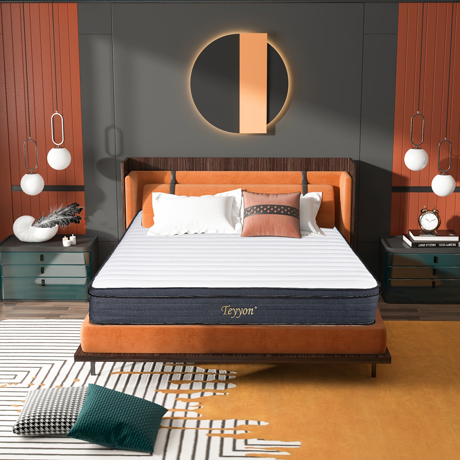 Mattress 12 Inch Hybrid Mattress With Memory Foam & Pocket Springs