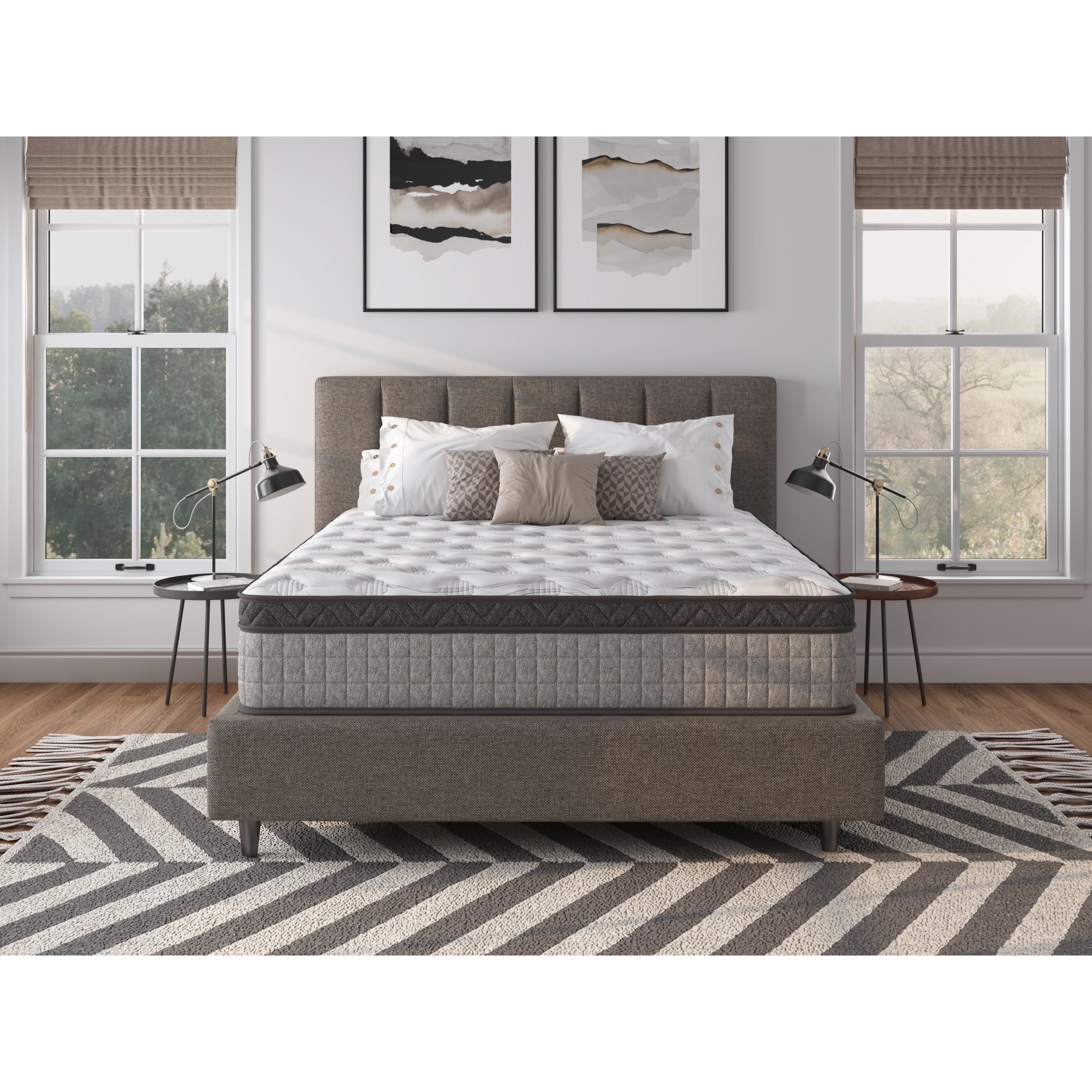 12 inch High Quality Innerspring Hybrid and Cooling Gel Memory Foam Mattress and Motion Isolation