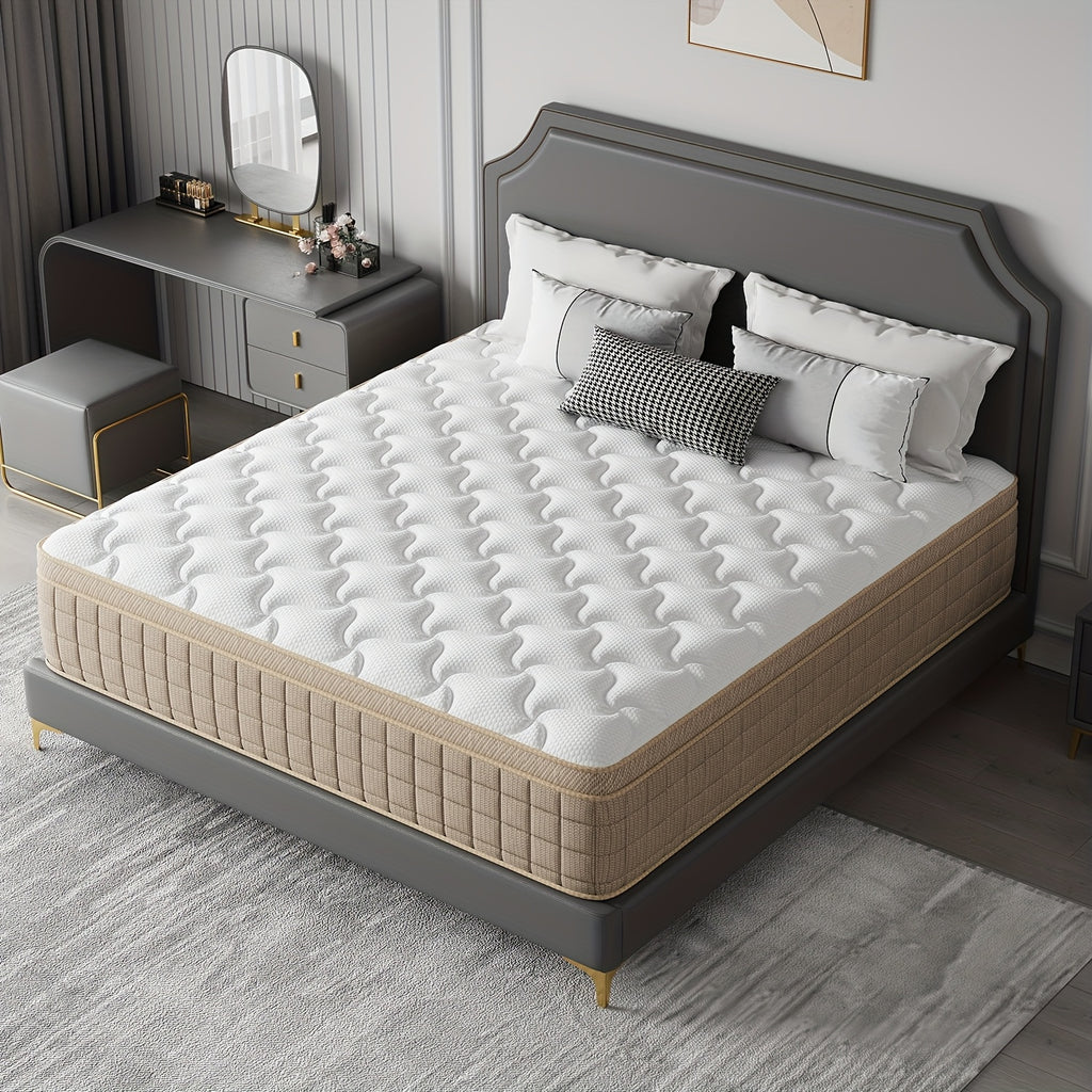 Luxury Gel Memory Foam & Pocket Spring Hybrid Mattress - 10\