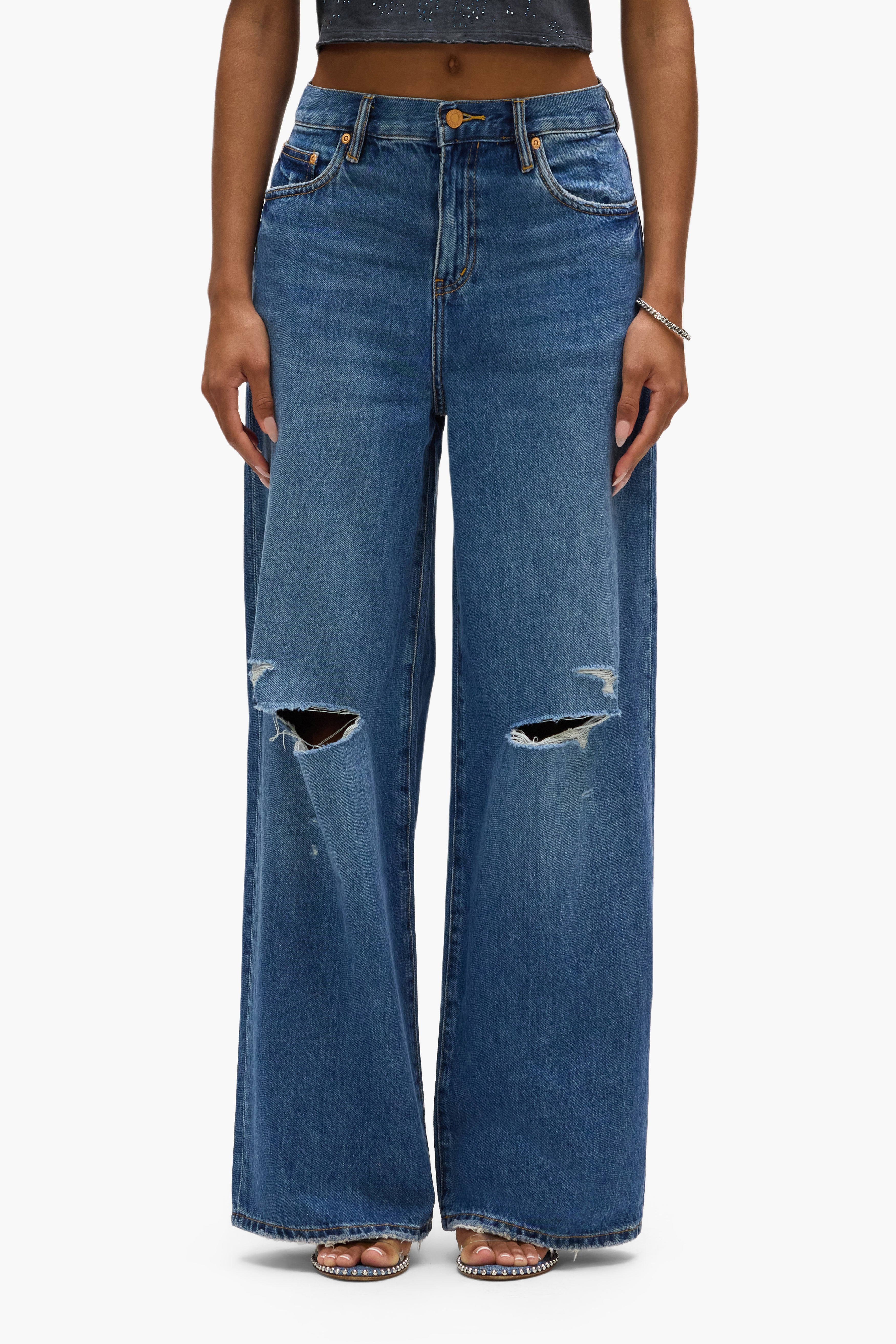 Baggy Knee Slit