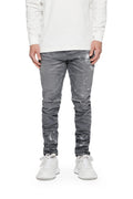 P001 Worn Grey Knee Slit