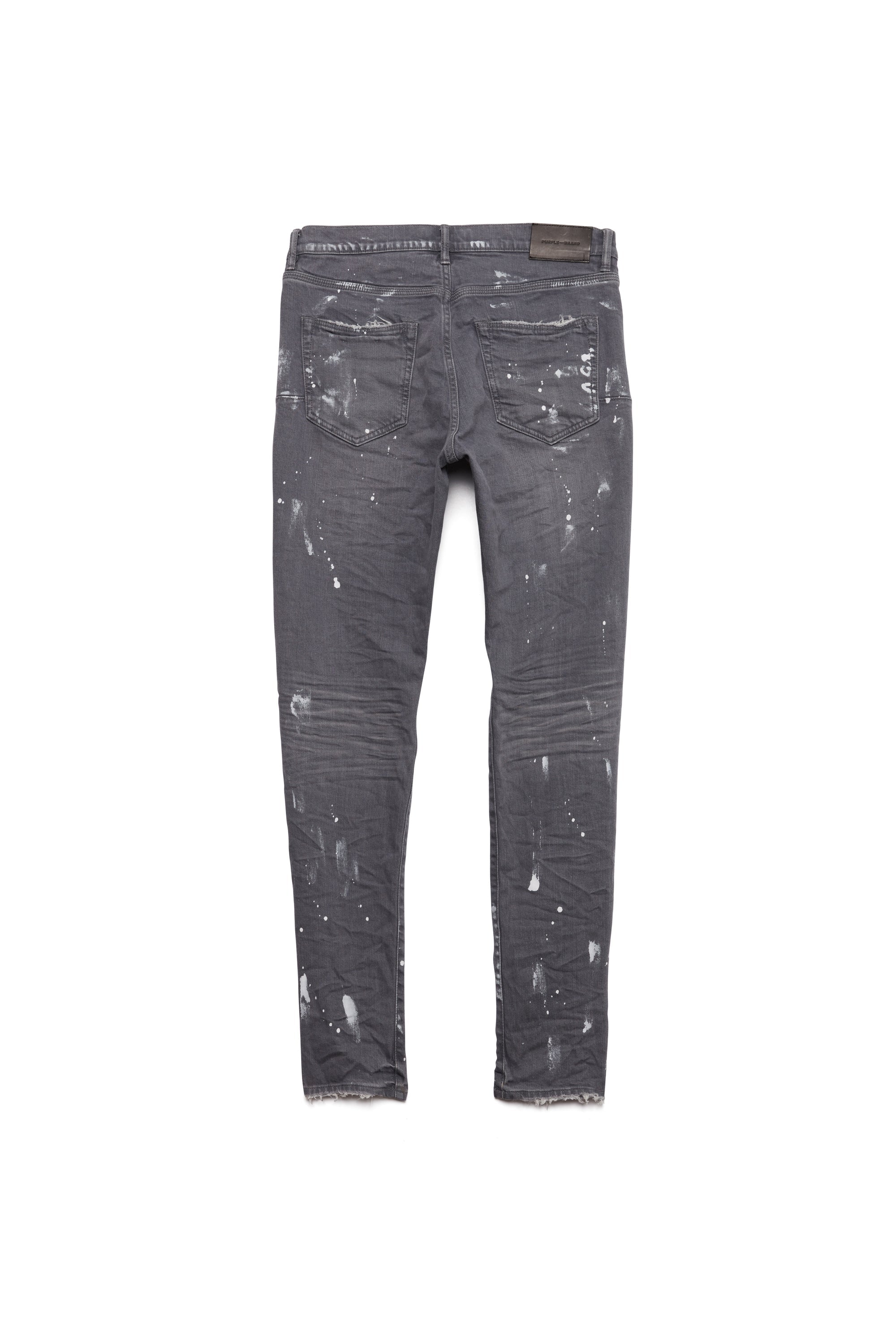 P001 Worn Grey Knee Slit