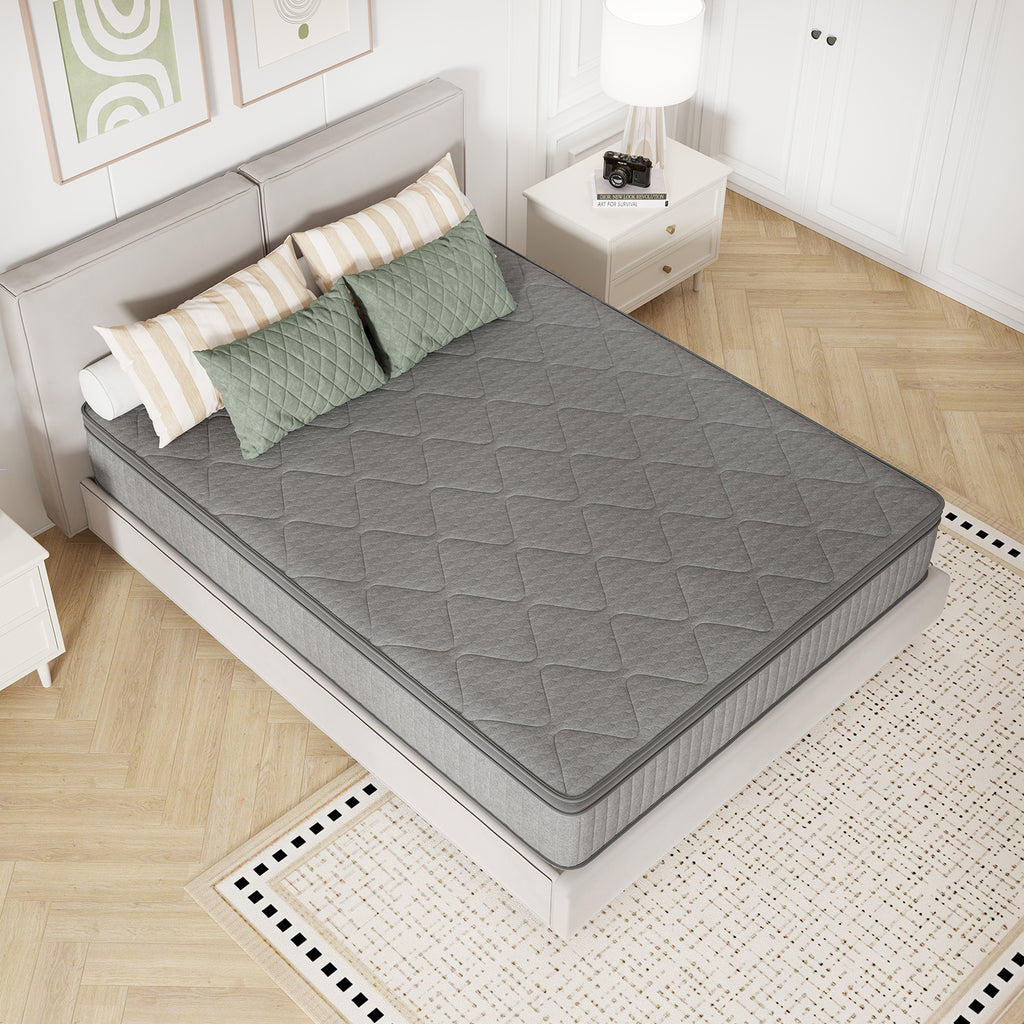 SweetNight 6\u002F8\u002F10\u002F12\u002F14 inch Memory Foam Hybrid Mattress With Pocket Springs, Twin Xl, Full, Queen, King, Sizes In A Box, Medium Firm, Mattresses For Support Comfort, Fiberglass-Free