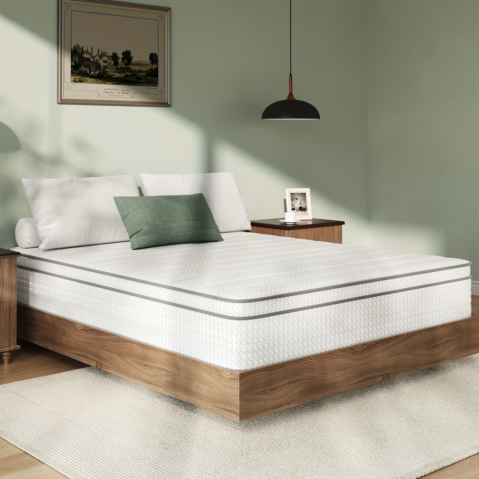 8 10 12 14 Inch Novilla Pocket Spring Hybrid Foam Mattress, Plush Mattress, SmartS Coil, Pillow Top Design And Motion Isolation, Ultra Plush Noah Pocket Spring Mattress, Mattress Single Size