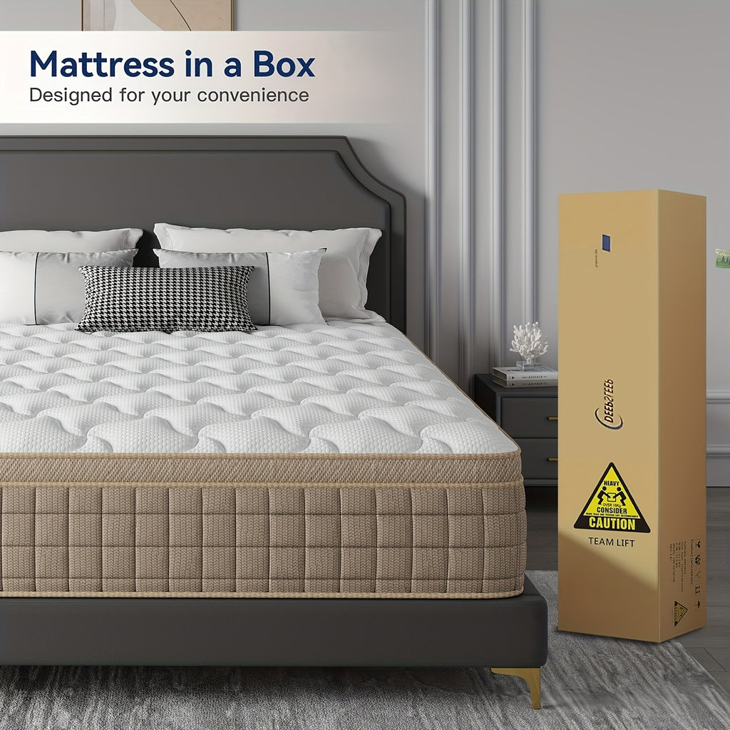 Luxury Gel Memory Foam & Pocket Spring Hybrid Mattress - 10\